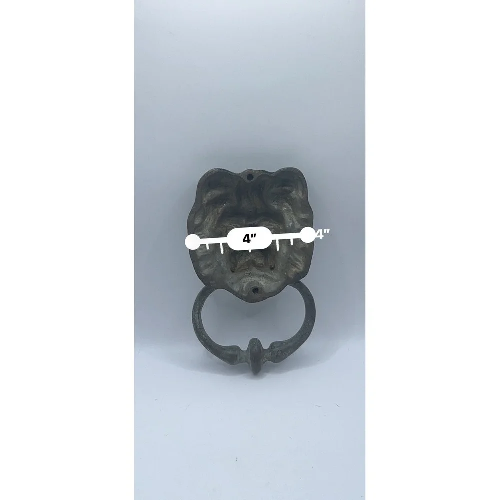 Antique Lion Head Door Knocker – Cast Metal – Architectural Salvage‎ – Vintage